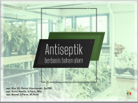 Antiseptik berbasis bahan alam