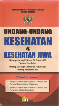 Undang-undang kesehatan & kesehatan jiwa